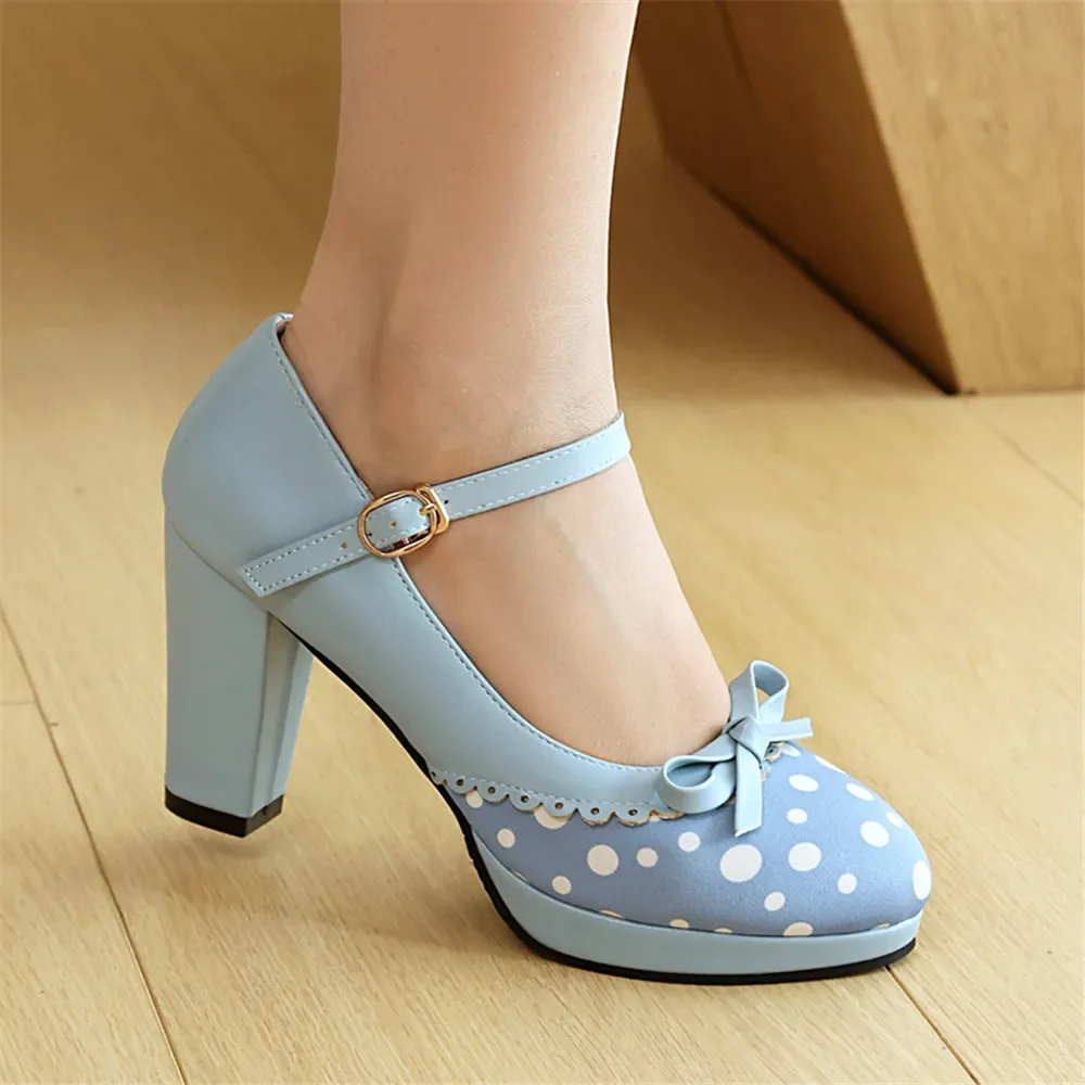 

Женская обувь в стиле Лолиты, туфли-оксфорды, милые винтажные туфли на платформе и высоком каблуке в стиле ретро для женщин, туфли Мэри Джейн с круглым носком и ремешком на щиколотке