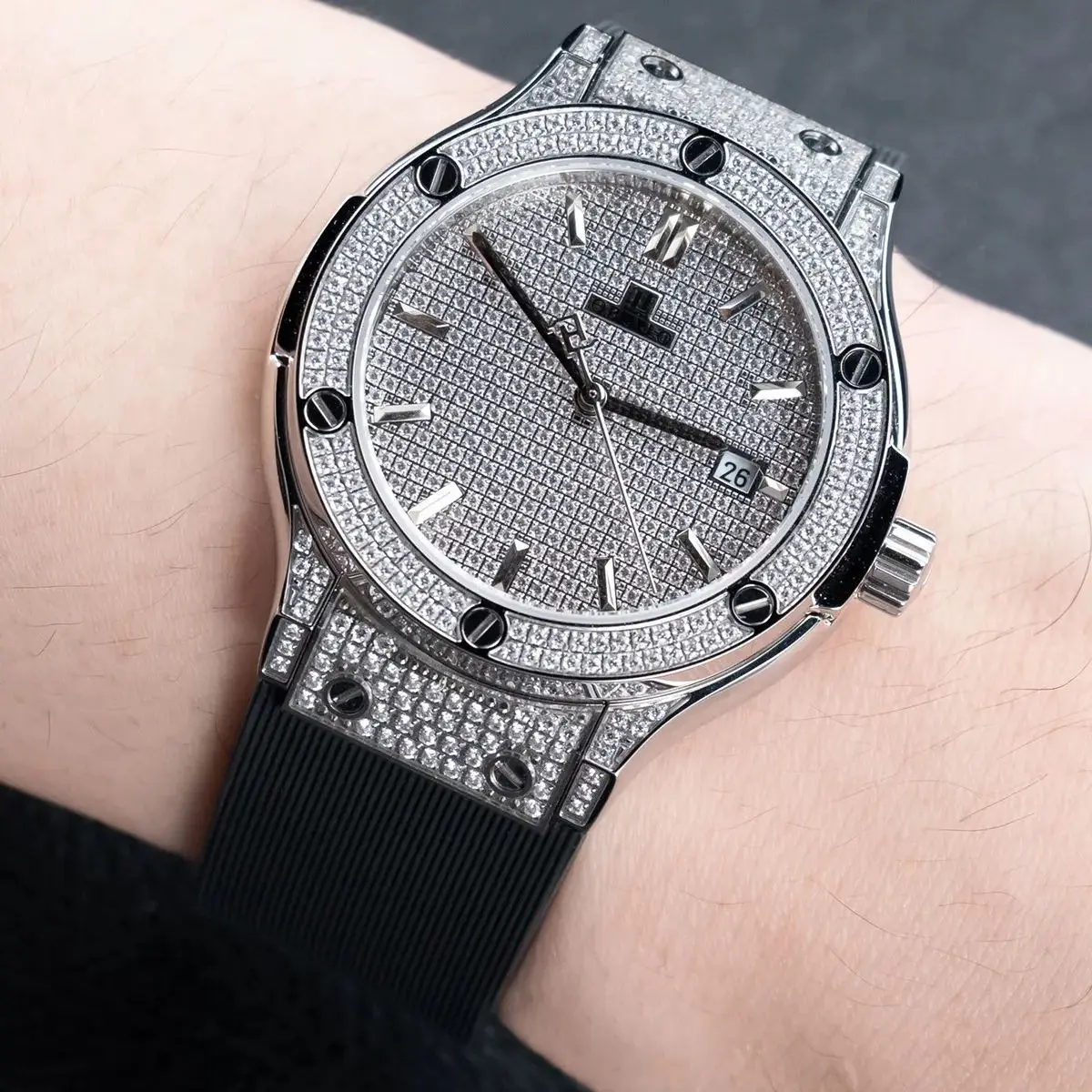 OBLVLO Men Automatic Watch 38mm Vintage Mechanical Wristwatch 50m Waterproof Sapphire Luminous Full Crystal Dial Miyota 8215