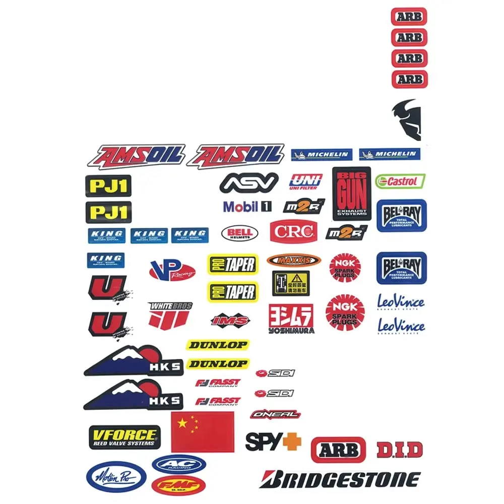 RC Car logo label sticker for 1/10 Crawler Car Axial SCX10 III Wrangler jeep 90046 TRX4 defender TRX6 G63 D100 D90