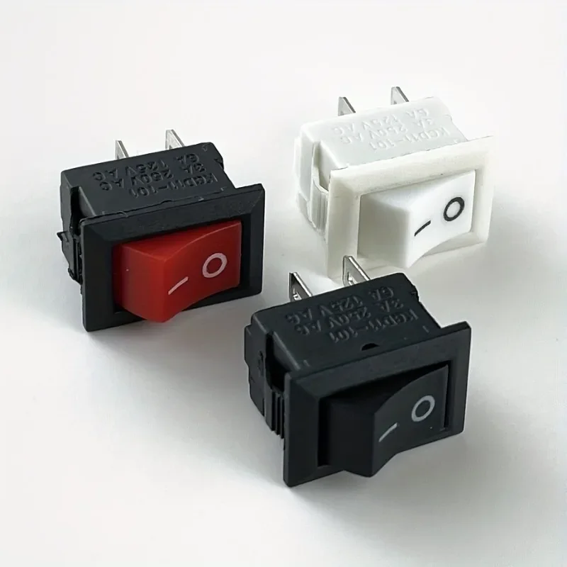 15pcs Mini Rocker Switches SPST, Snap-In AC On-Off Switch, 2-Pin I/O 10x15mm, Easy Installation for Small Appliances