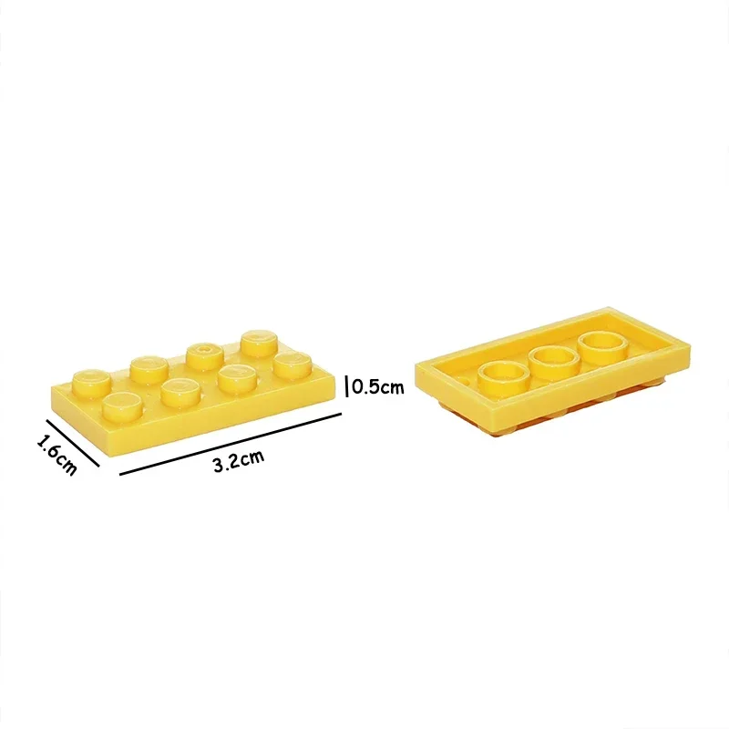 100PCS ขนาด 2x4 Dot แผ่น 2*4 ตัวเลขอิฐ MOC ประกอบอนุภาค DIY Building Blocks การศึกษาของเล่นสร้างสรรค์ 3020