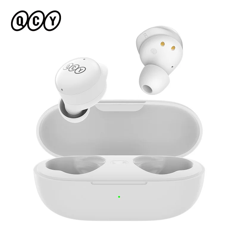 QCY T17 słuchawki Bluetooth prawdziwe bezprzewodowe wkładki douszne BT5.1 słuchawki hi-fi sterowanie dotykowe krótki czas oczekiwania tryb ENC słuchawka douszna długi czas czuwania 26H