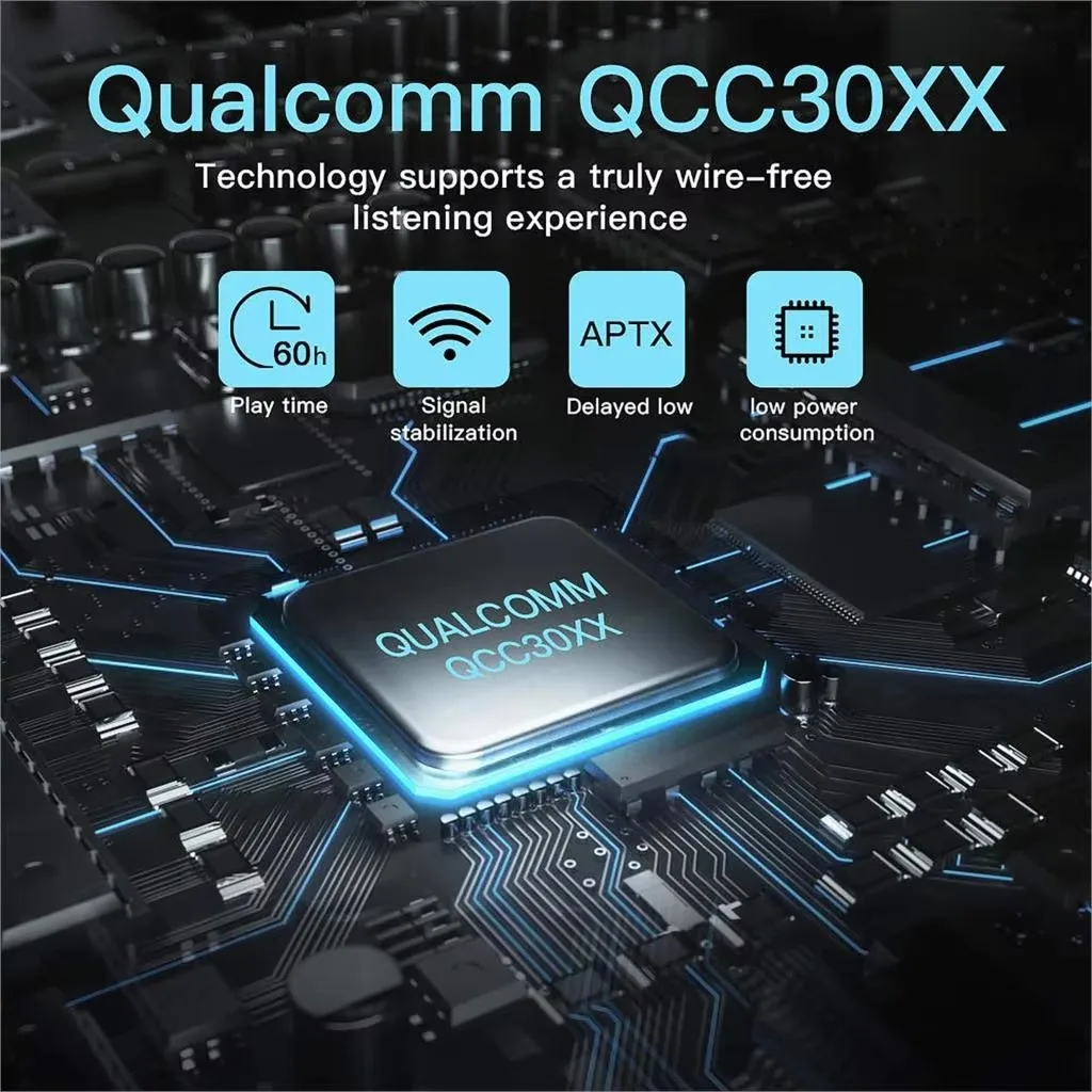 أحدث S115 Plus TWS من QCC3040 رقاقة سماعات 12 ساعة سماعات أذن استريو لاسلكية حقيقية سماعة رأس جهير قوية لسماعات أذن بلوتوث #4