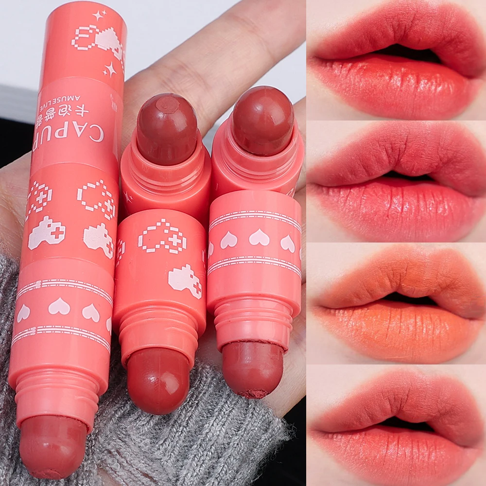 4 Kleuren In 1 Matte Fluwelen Lippenstift Set Pen Romige Mousse Textuur Waterdichte Duurzame Niet Vervagende Lipliner Kit Duurzame Lippen Make-Up