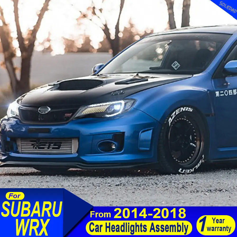 

Car Head Lamp For Subaru WRX Headlight 2014 2015 2016 2017 2018 Modified to New Dynamic Turn Signal Car LED Headlight Assembly