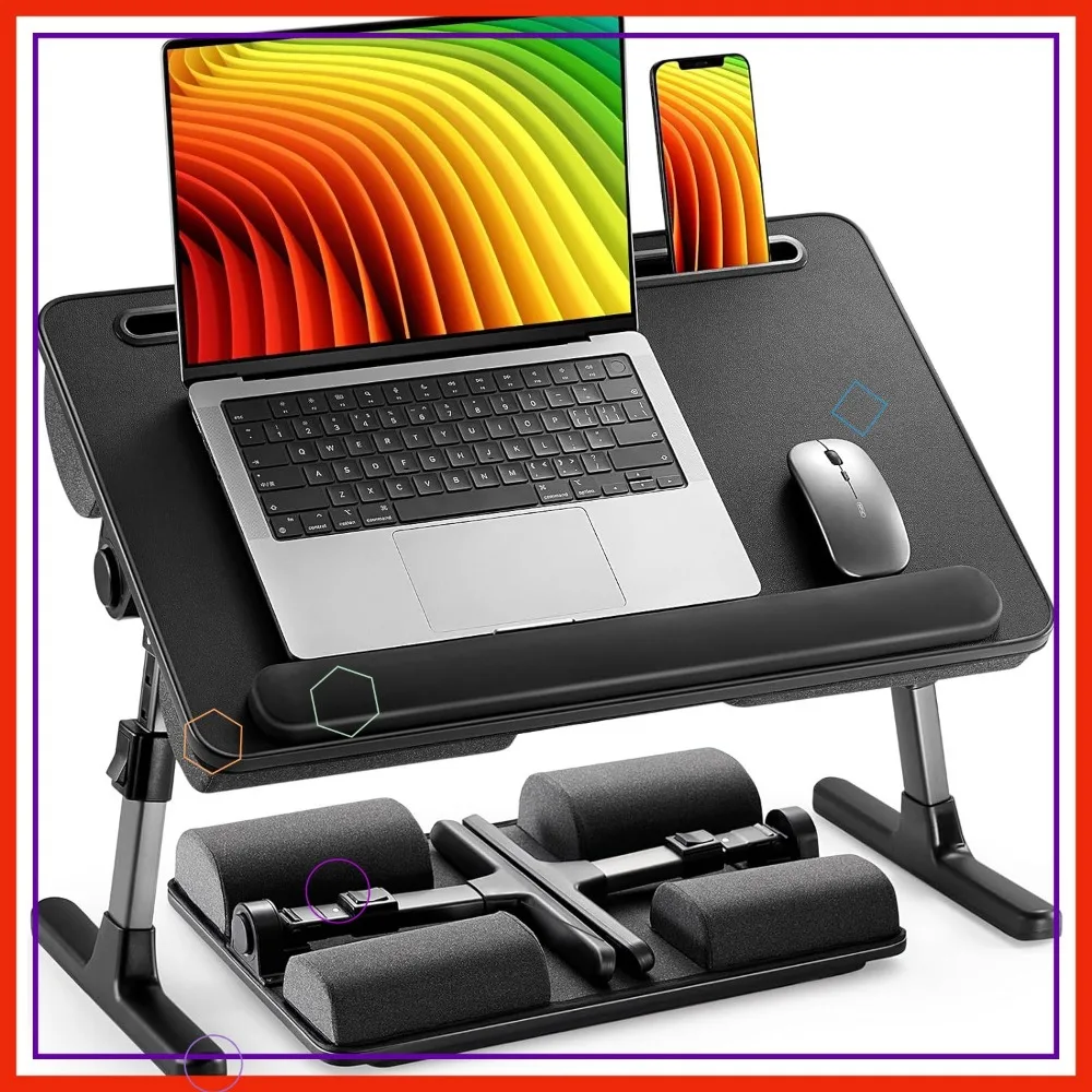 

Складной стол-кровать для ноутбука с регулировкой высоты и наклона, многофункциональный поднос для работы и еды на диване, диване, наполе