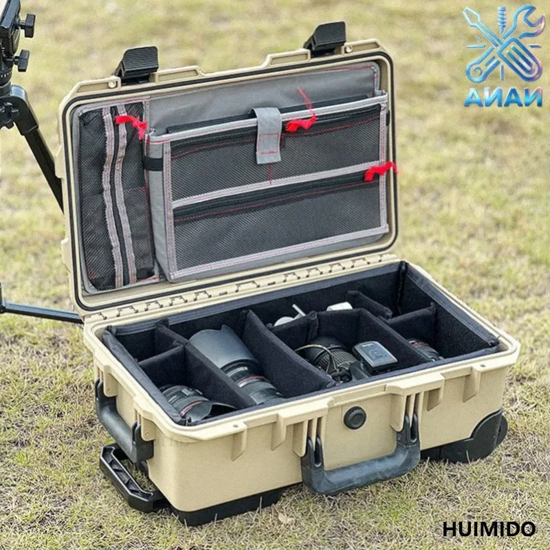 SMRITI Pull Rod Tool Box Safety Instrument Protection Box Multifunctional Waterproof Photography Equipment Organizer Boxes