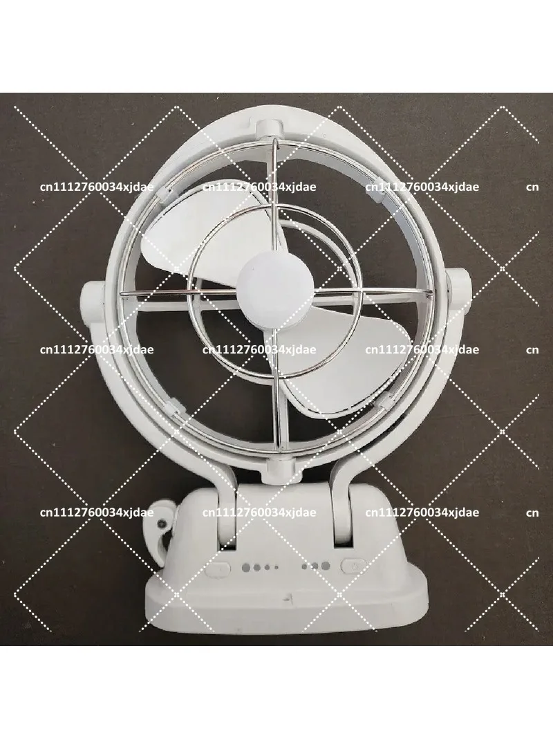 12V 24V DC Oscillating Vehicle Fan with Remote Control, Adjustable Speed Cooling Fan for RV Marine Truck Cabin