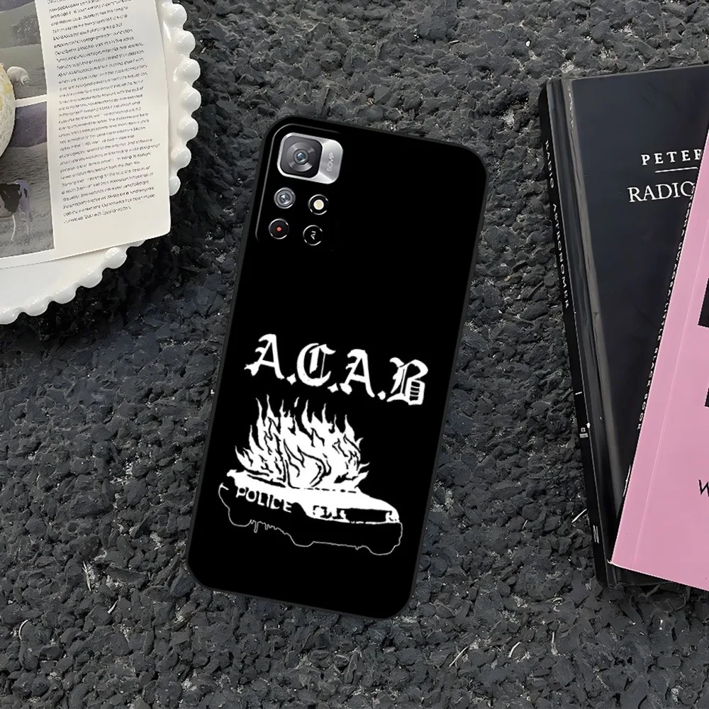 جراب هاتف لـ Xiaomi Redmi ، جميع رجال الشرطة هم الأوغاد Acab Ultras ، نوت 14 13 12 11 9 Ultra 10 Lite POCO F4 F5 X5 Pro Plus Cover