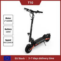JOYOR T10 Electric Scooter 2*1000W Dual Motor 60V18AH Battery Off-Road Electric Scooter Hydraulic braking 10-inch tire E-scooter
