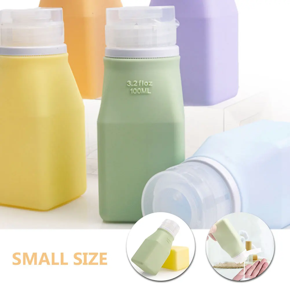 耐久性のある100mlトラベルソープディスペンサー詰め替え式シャンプーボトルコンパクトオーガナイザー（スキンケア製品用空シャンプーボトル）