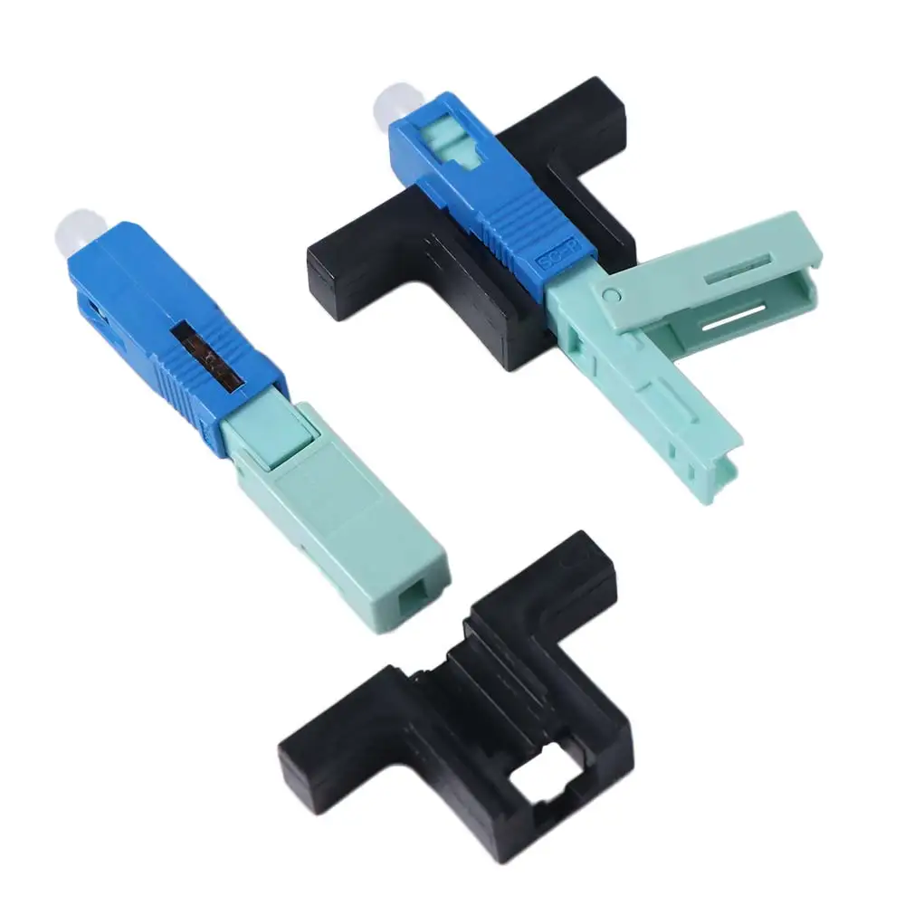 

10 шт. встроенный оптоволоконный быстрый разъем SC UPC, профессиональный, простой в установке, одномодовый разъем, универсальный многоразовый