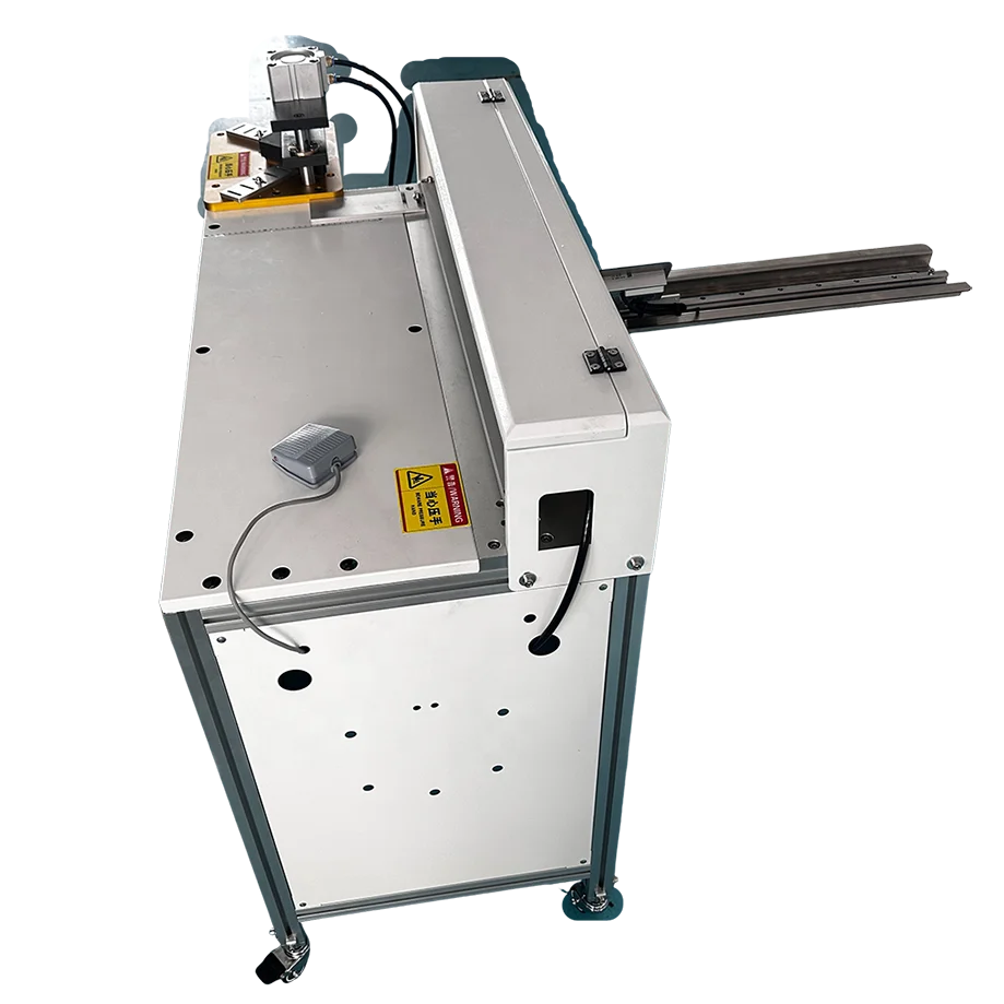 KPC-7010-E Pneumatic V Grooving Die Cutting Machine 700mm Width Electronic Display 10cm High Corner Suit Hardcover Rigid Box