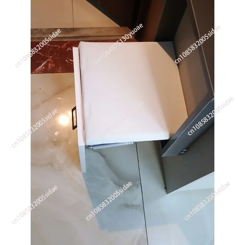 Wall-mounted Folding Shoe Changing Stool, Doorway Entryway Seat, Wall-mounted Entrance Chair