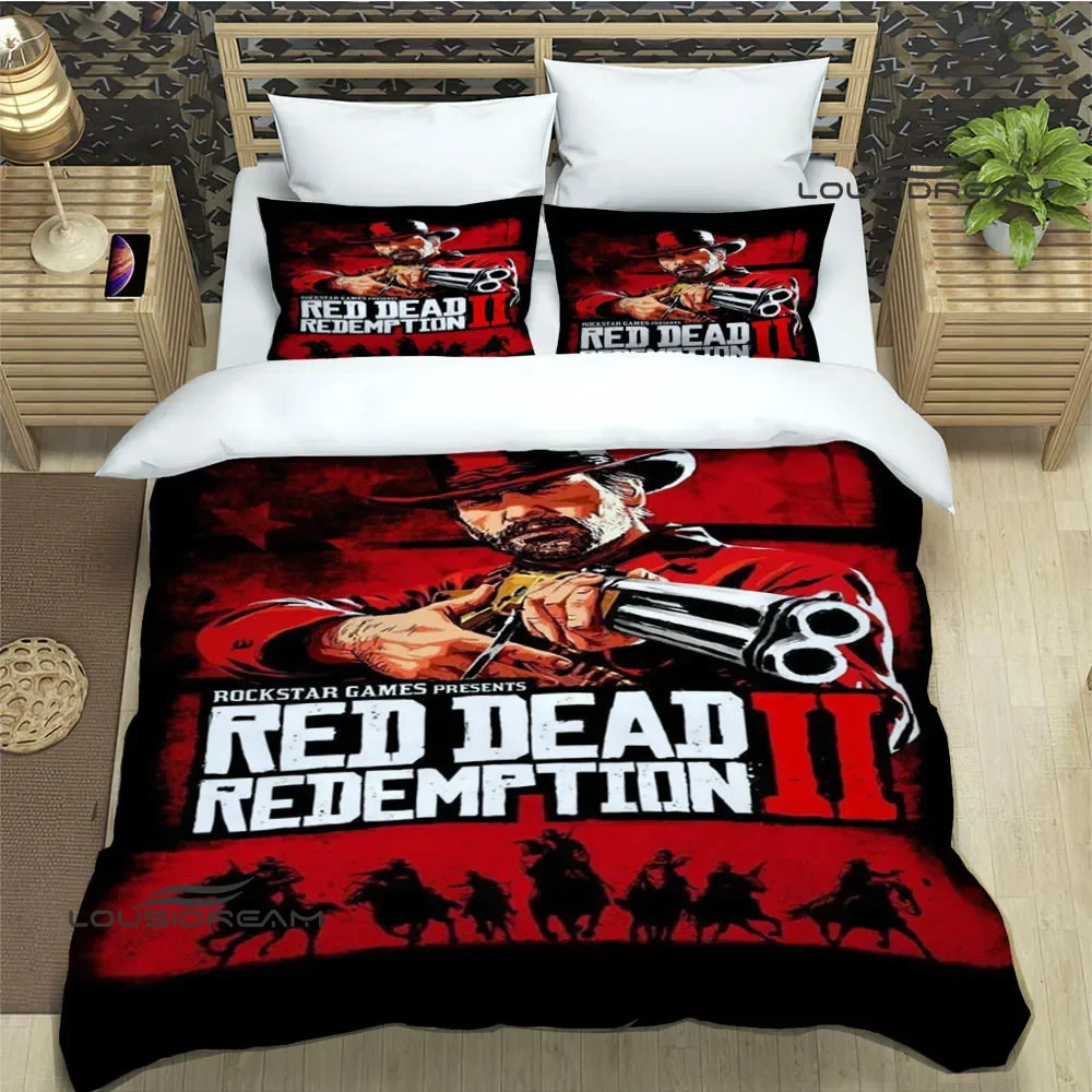 Red Dead Redemption 2 Bedding Sets exquisite bed supplies set duvet cover bed comforter set bedding set luxury birthday gift