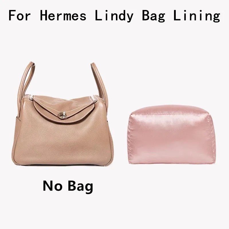 

Pure Handmade Silks Fabric Bag Support Lining For Hermes Lindy Handbag Anti Deformation Collapse Bag Organizer