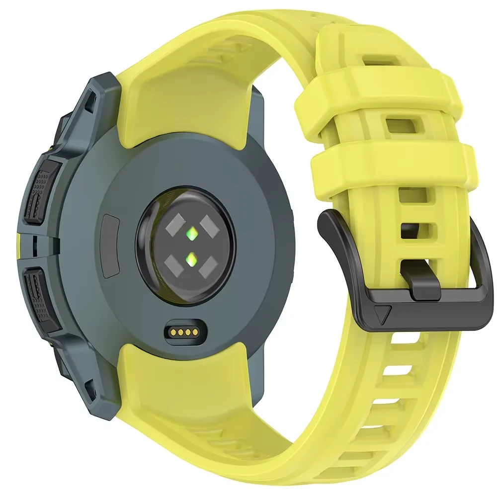 حزام سيليكون لـ Garmin Instinct 3 Amoled 50mm 45mm سوار رياضي رسمي معصمه Garmin Instinct 3 Solar 45mm 50mm Band