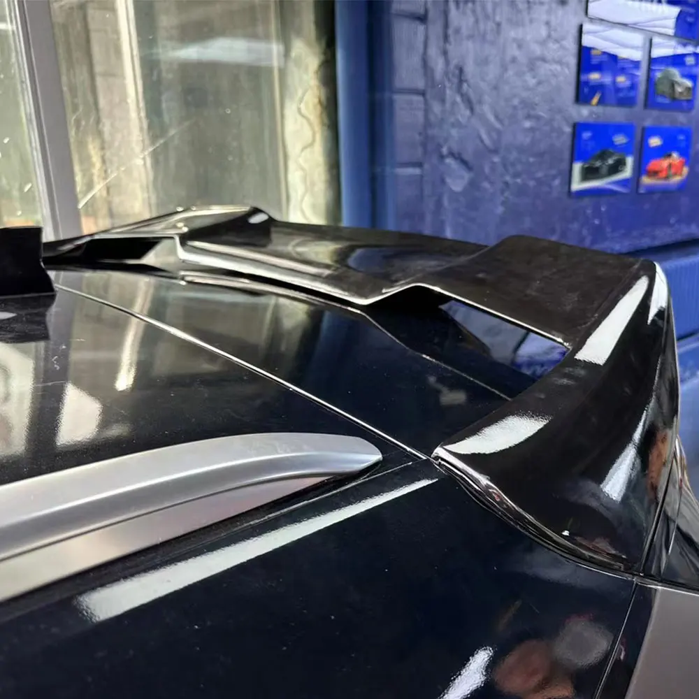 Applicable to BYD Song PIUS DMI Rear Roof Window Trunk Iid Spoiler Wing External Adjustment Fitting FRP Material Black Carbon