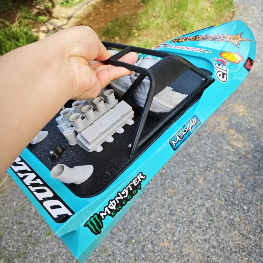 [60cm] avec marche arrière! KwikJetX-Jet Boat Brushless, Pompe Tianfulong, Pagaie en alliage d'aluminium, 40mm