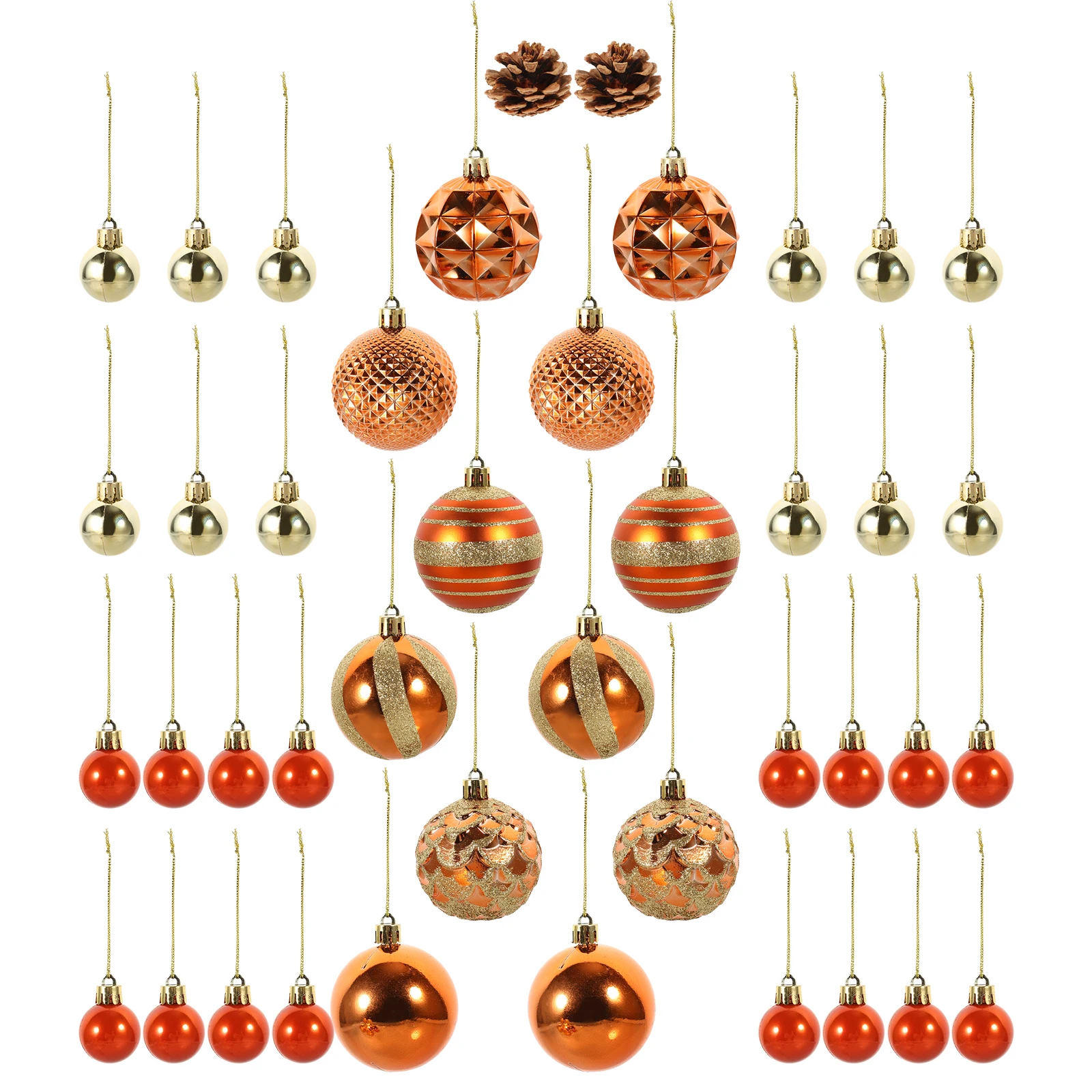 

42Pcs Christmas Balls Ornaments Hanging Xmas Tree Decor Lovely Party Props Xmas Pendant Decorations Christmas Tree Decorations