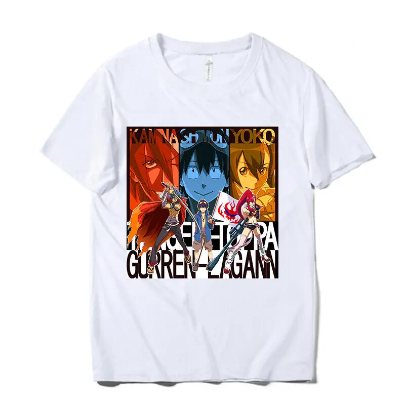 Tengen Toppa Gurren-Lagann Printed Unisex T-Shirts 100% Cotton