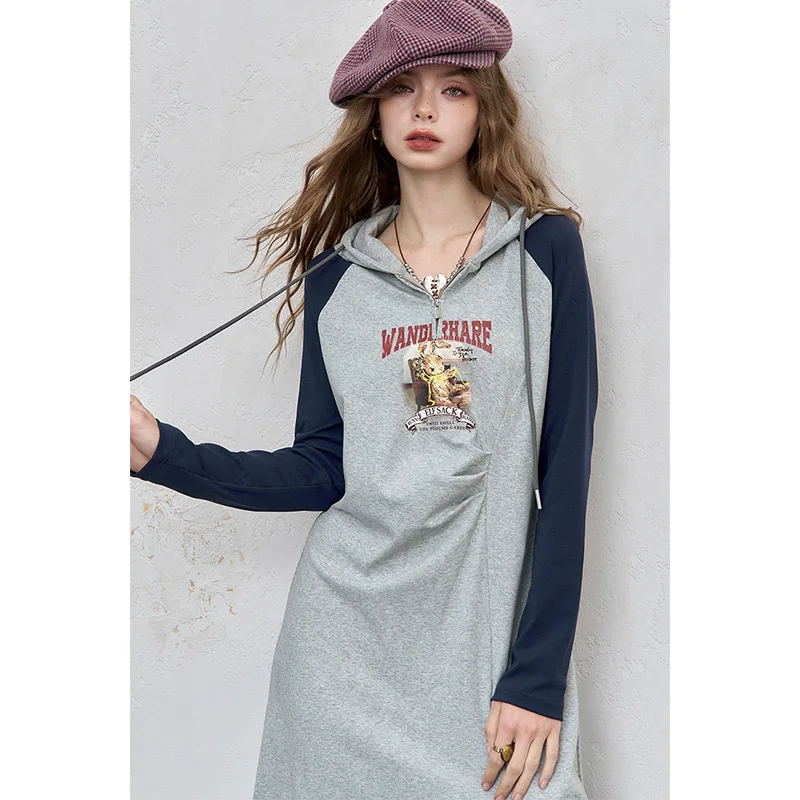 ELFSACK 2025 automne nouveauté décontracté imprimé Raglan taille cravate t-shirt tenue d'été pour femme