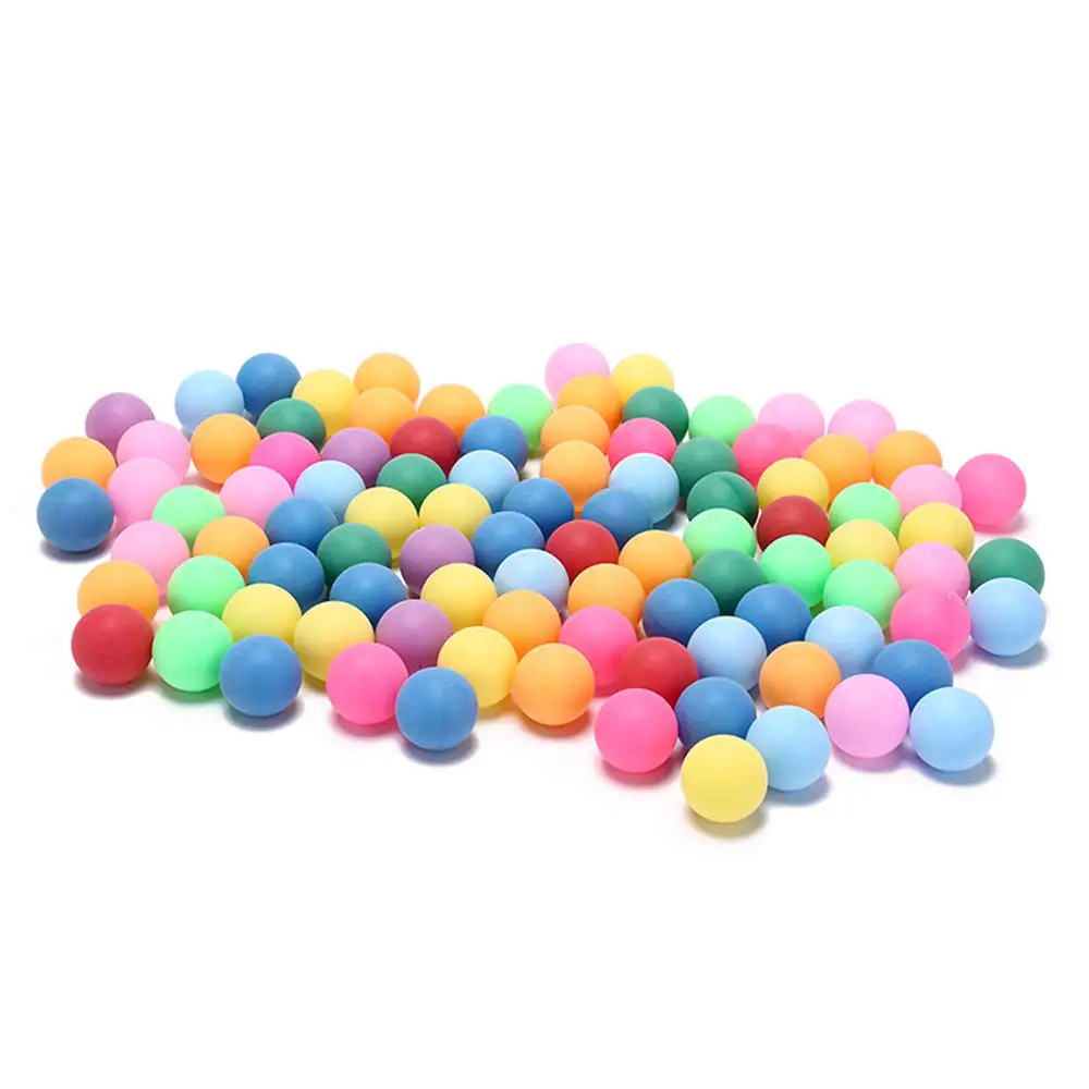 Colored Ping Pong Balls: 150 Pack 40mm 2.4g Entertainment Table Tennis Balls Mixed Colors for Game and Advertising