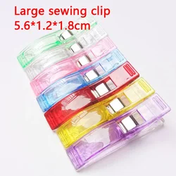 5Pcs/10Pcs Colorful Sewing Clip Fabric Clips Large Binding Paper Clips Plastic Handmade DIY Crafts Clothing Clamps Sewing Tools