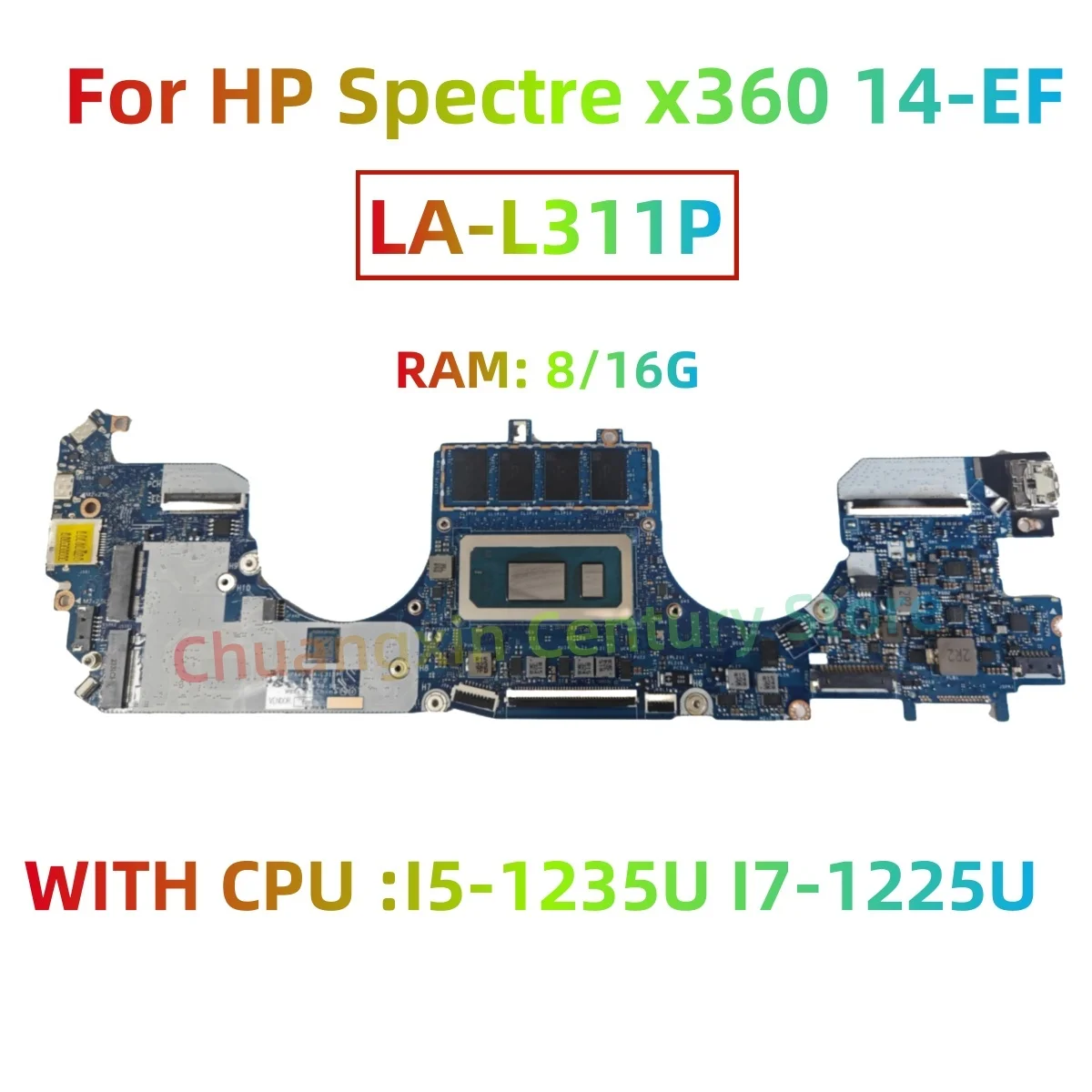 LA-L311P For HP Spectre x360 14-EF 2-IN-1 Motherboard Laptop with CPU I5-1235U I7-1225U RAM 8/16G 100% Tested Fully Work