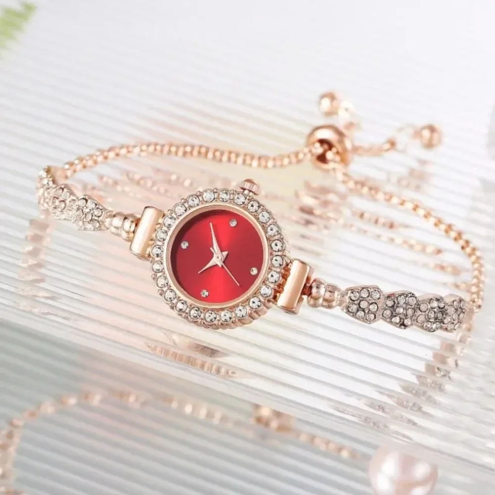 Quartz Watch Adjustment Rhinestone Bracelet Strap Quartz Watch for Women Luxury Ladies Wristwatches Часы Женские Наручные Reloj