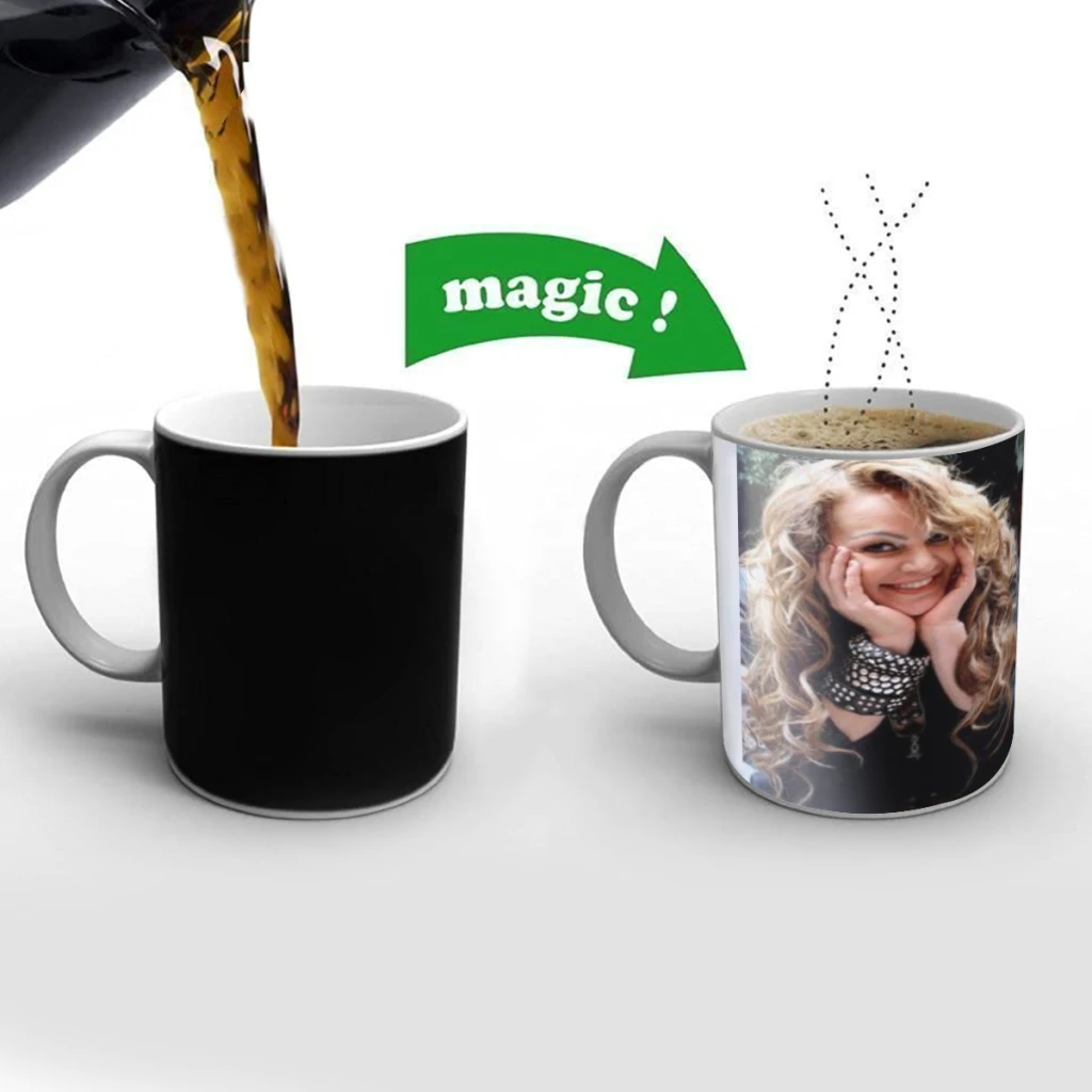 

Classic Latin Singer J-Jenni Rivera Free shipping Magic Color Changing Ceramic Coffee Mug Cup Friends Gift