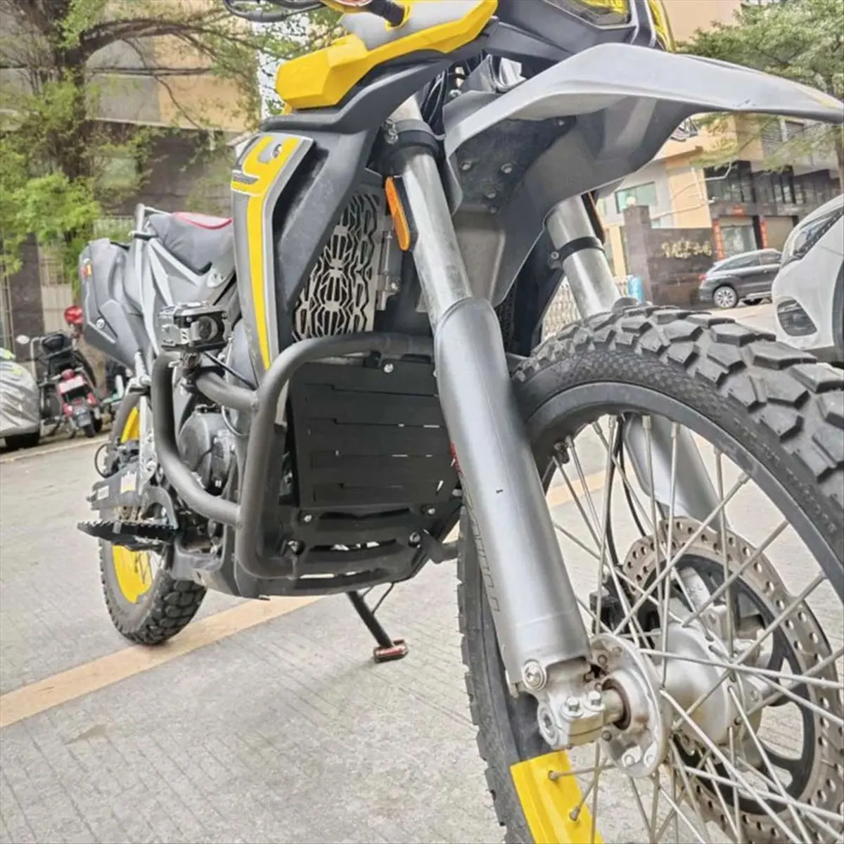 Compatible Motorcycle Engine Cover Fan Protector Crap Flap Radiator Guard for Loncin VOGE 300 Rally 300 GY RALLY300 Accessories