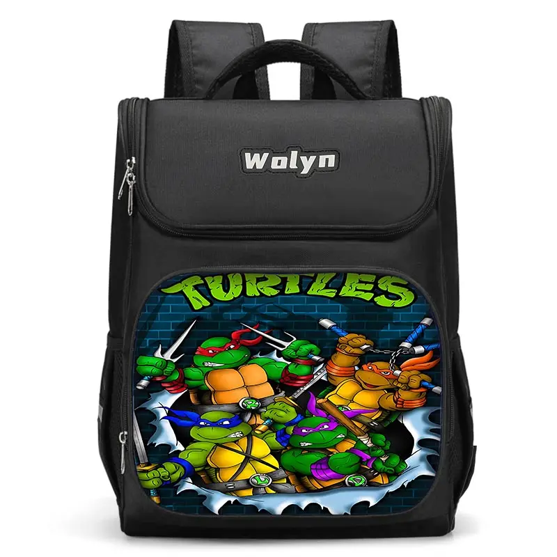 Teenage Mutant Ninja Turtles Large Child Backpack Boy Girls School Bag For Men Women Traveling Backpack Durable Multi Compartmen