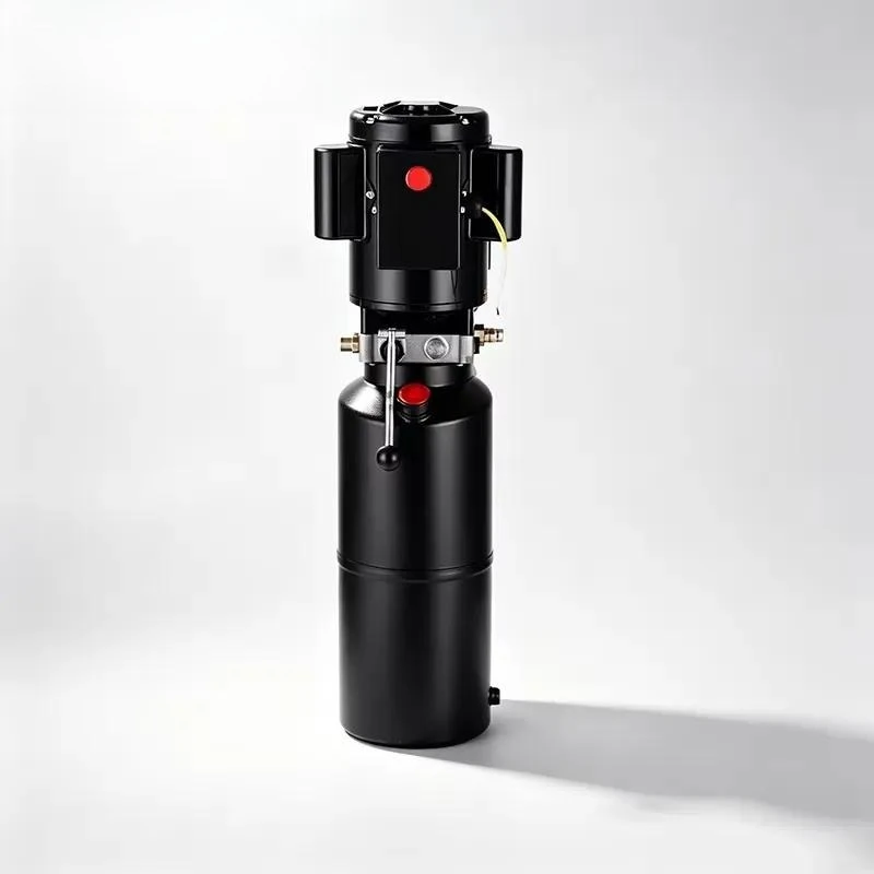 Fully Hydraulic System Kit with 4 Base Mounted Lift Cylinders Multi Way Valve for Cast Iron Loading