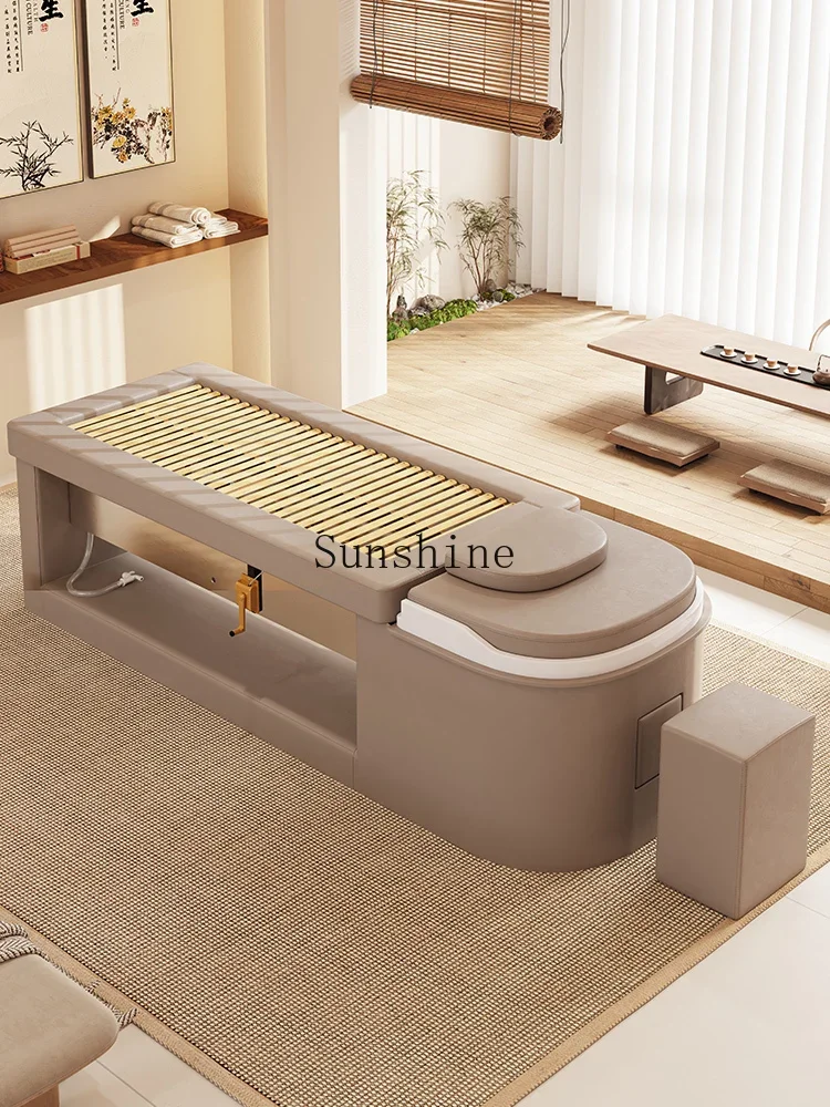 Special bedside treatment for whole body traditional Chinese medicine fumigation, shampoo massage and physiotherapy bed FT