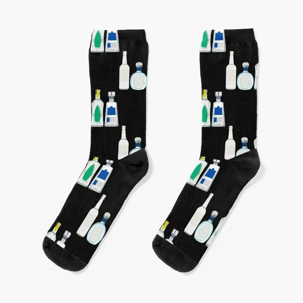 Tequila Bottles Socks aesthetic hiphop custom Boy Child Socks Women's