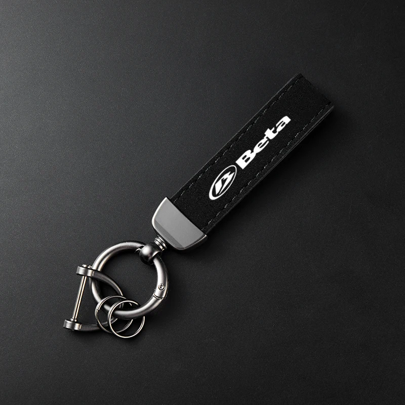 Leather Suede Motorcycle Keychain For Beta Evo 250 300 80 Junior Senior RR 125 200 350 390 430 450 480 2T SM 4T LC 50 Enduro