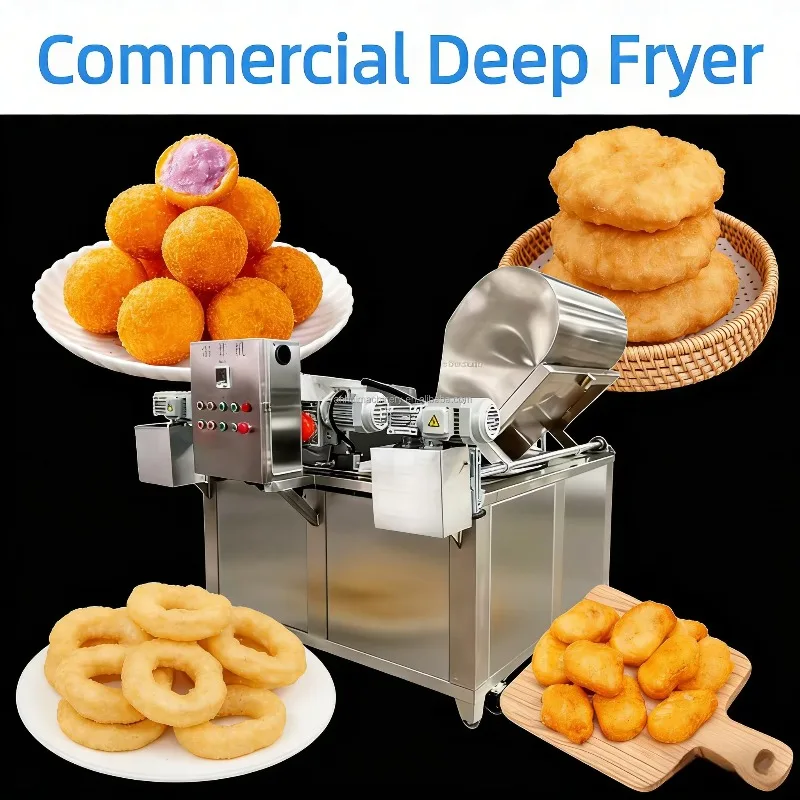 【Best-selling】Grade Round Pot Rectangle Pot 10-60kg Per Hour Automatic Snack Batch Fryer Potato Chips Industrial