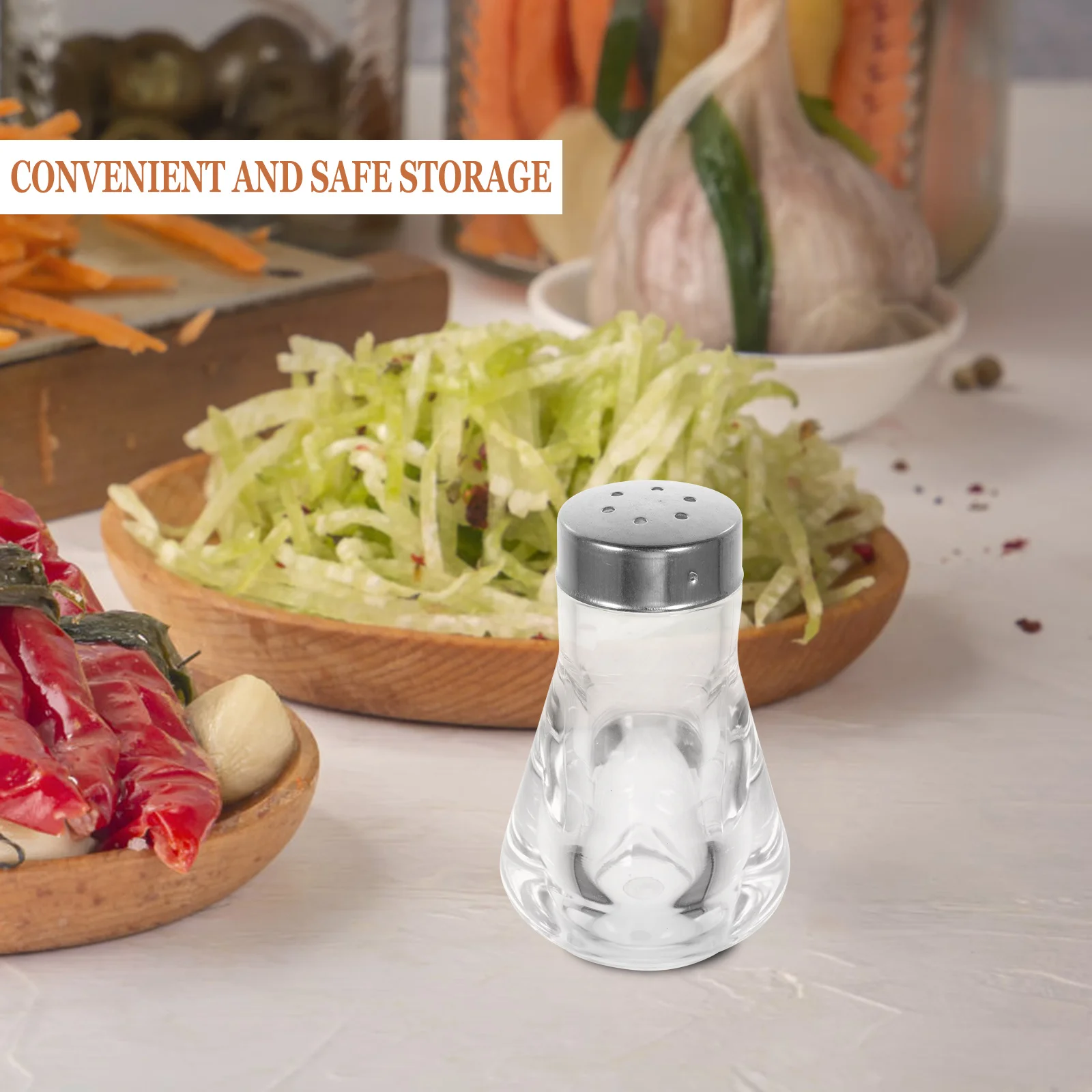 

Thickened Acrylic Salt and Pepper Shaker Compact Design for Kitchen Restaurant Outdoor Use Seasoning Bottle