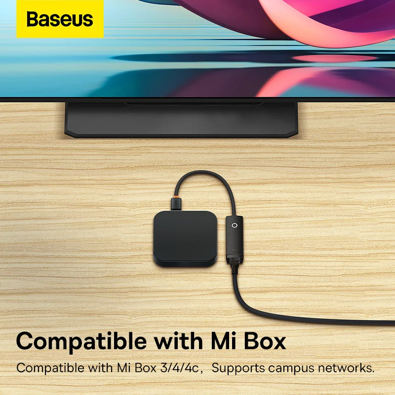 Baseus USB Ethernet Adapter USB3.0 1000Mbps USB RJ45 Network Card for Laptop Xiaomi Mi Box S Nintendo Switch PC Internet USB Lan