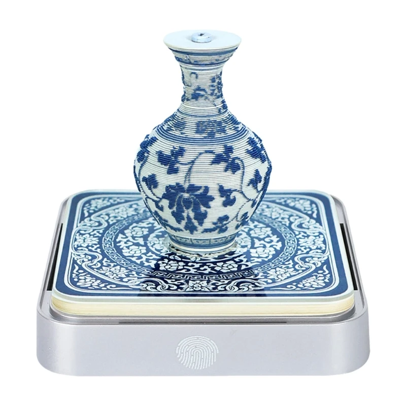 

Elegant Chinese Blue Ceramic 3D Paper Craft Planner 278 Pages Perfect For Home display