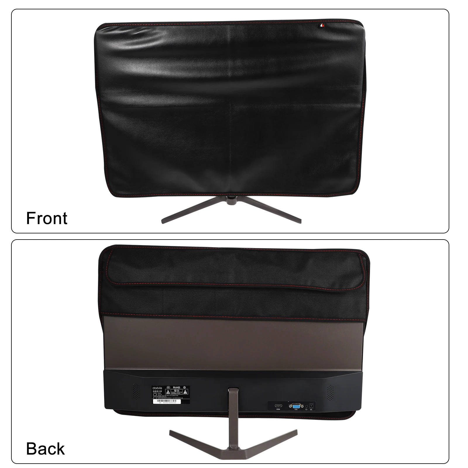 

1Pcs Display Cover for Computer Monitor Premium Oxford Cloth Dust Proof Protector Easy Clean Foldable Storage Office Desktop