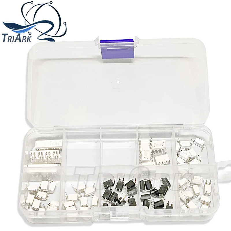 80PCS/Set Electronic Component Assortment Kit TLP521GB TLP521-2GB TLP521-4GB TLP781 TLP621 TLP620 TLP421 TLP785 Optocoupler