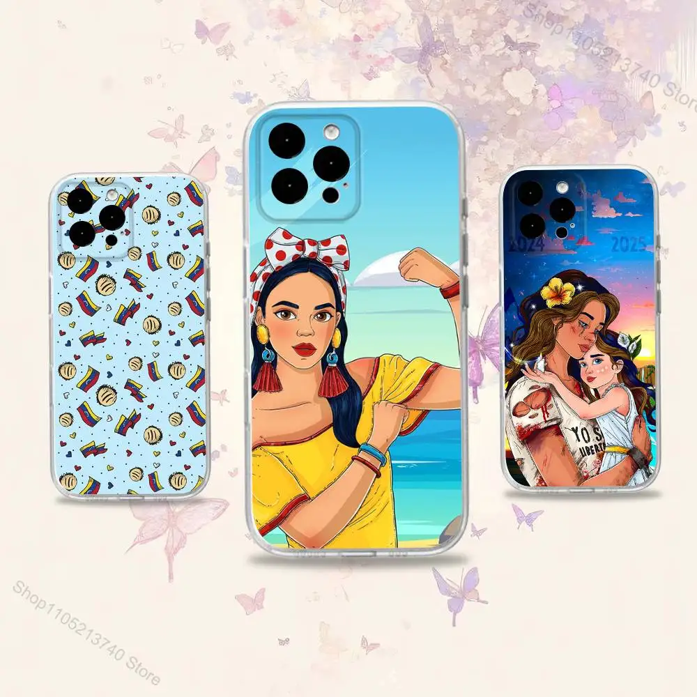 

Venezuela-es estheticS Clear Phone Case For iPhone 11,15,16,14,13,17,12,Pro,SE4,Plus,E,Max,Air,Mini Soft Back Cover