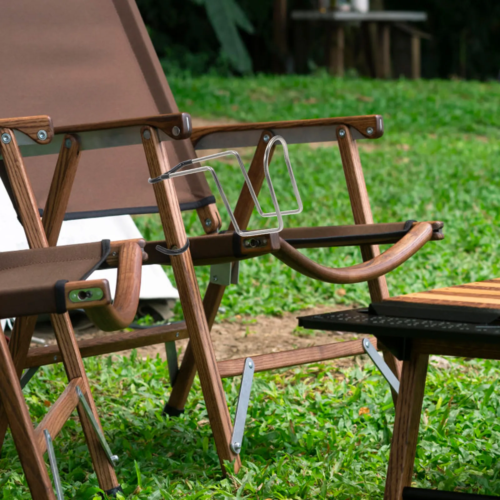 

Многофункциональный держатель для кружек из нержавеющей стали с зажимом, высокопрочный, нескользящий, для кемпинга, крючок для подвешивания, уличный кронштейн для снаряжения