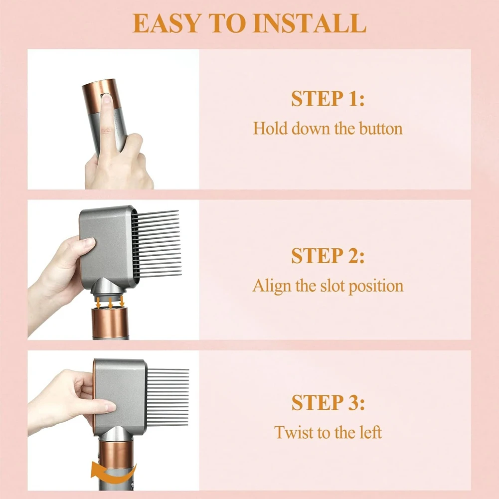 

For Dyson Airwrap HS01 HS05 HS08 Wide-Tooth Comb And Blade Concentrator Attachment Pre-Styling Dryer Brush