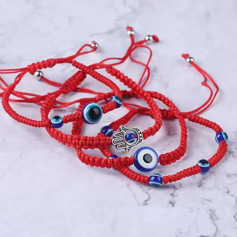 evil eye bracelet for women red thread for hand fatima blue turkish eye bracelets handwoven red string thread bracelet