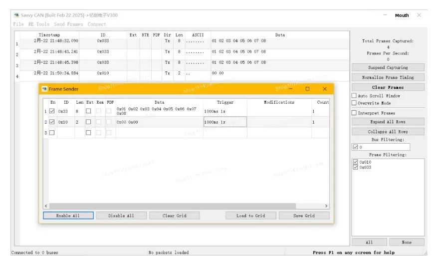 Automobile LIN logic analyzer 2.0 bus/master node