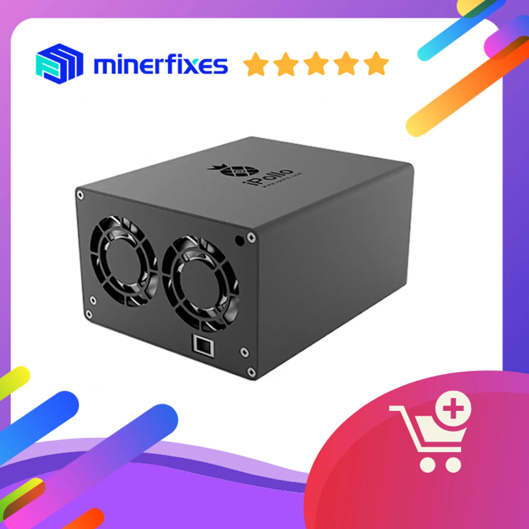 

iPollo V1 Mini Classic ETC Miner 130MH/s 104W With PSU WIFI Connection Asic Miner Ethash Algorithm Good For Home Mining..