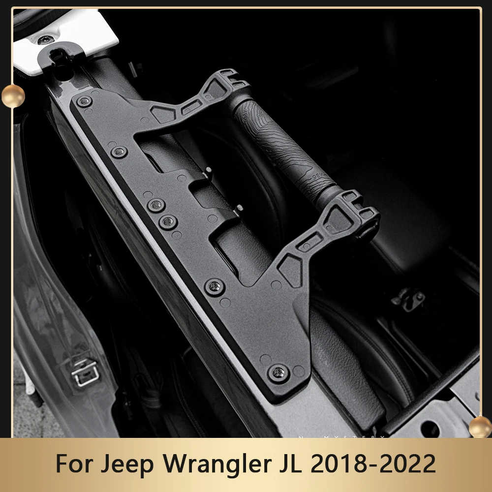 Car Front Door Roof Top Bar Handle Armrests For Jeep Wrangler JL 2018-2022 Auto Inner Hold Hands Interior Accessories